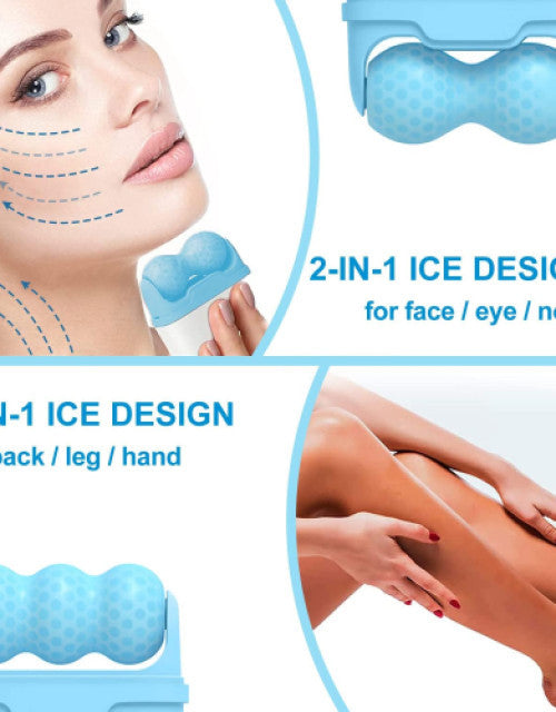 2 in 1 Upgraded Ice Roller For Face and Eyes, Neck and Body