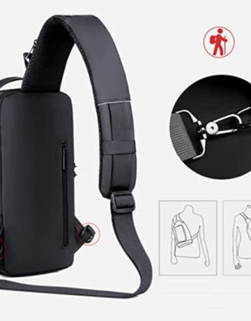 Shoulder bag with USB charging